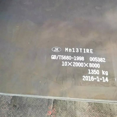 Sıcak Haddelenmiş Aşınmaya Dayanıklı Çelik Levha Mn13 Yüksek Manganlı Sac